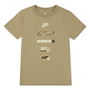 Camiseta de Manga Corta Infantil Nike Brandmark Stack Beige