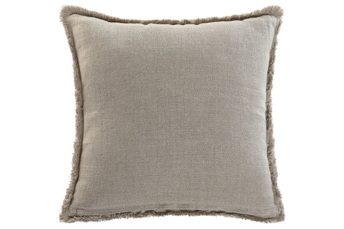 DKD Home Decor Cojín de Lino Natural 50x50x8 cm DKD Home Decor Cojín de Lino Natural 50x50x8 cm