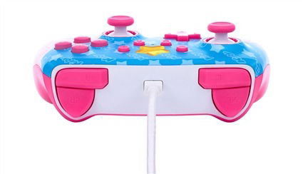 Power A Mando con Cable Nintendo Switch Kirby NSGP0067-01 Mejorado con Cable USB-C de 3 Metros