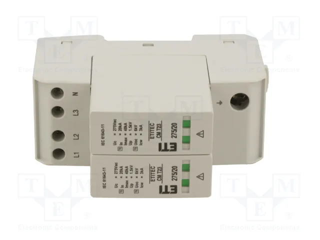 ETI POLAM ETITEC CM T23 275/20 4+0 Limitador de sobretensiones Tipo 2+3 ETI POLAM ETITEC CM T23 275/20 4+0 Limitador de sobretensiones Tipo 2+3