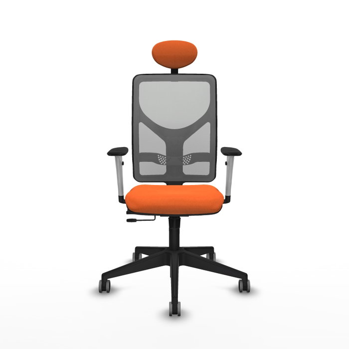 PIQUERAS Y CRESPO Silla de oficina Motilla Naranja y Gris