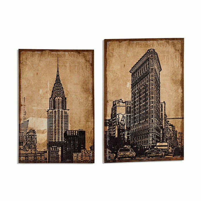 Lienzo Gift Decor New York 90 x 3 x 60 cm (4 Unidades) Lienzo Gift Decor New York 90 x 3 x 60 cm (4 Unidades)