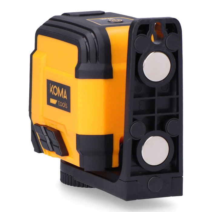 Koma Tools - Nivel Láser Autonivelante con Función Pulso, Precisión ±3mm a 10m, Ángulo 110°, IP54, Alcance 30m, Funda, Soporte Magnético y Rosca Trípode, 7.3x5.8x7.4 cm