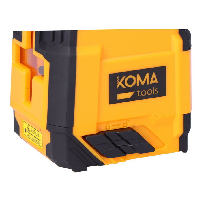 Koma Tools - Nivel Láser Autonivelante con Función Pulso, Precisión ±3mm a 10m, Ángulo 110°, IP54, Alcance 30m, Funda, Soporte Magnético y Rosca Trípode, 7.3x5.8x7.4 cm