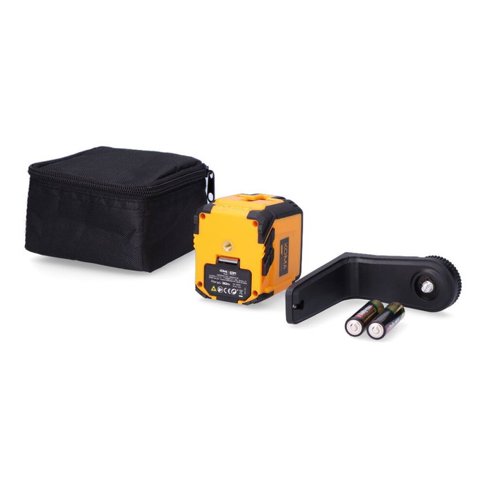 Koma Tools - Nivel Láser Autonivelante con Función Pulso, Precisión ±3mm a 10m, Ángulo 110°, IP54, Alcance 30m, Funda, Soporte Magnético y Rosca Trípode, 7.3x5.8x7.4 cm