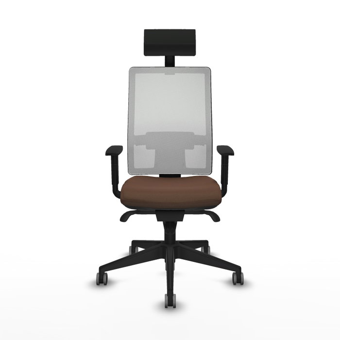 PIQUERAS Y CRESPO Silla de oficina Horna Marrón oscuro y Blanco PIQUERAS Y CRESPO Silla de oficina Horna Marrón oscuro y Blanco