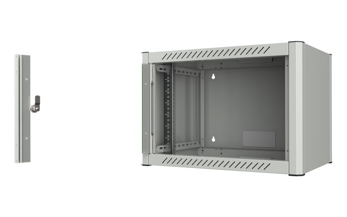 Lanview Armario Rack 19 pulgadas 6U de Logon 60 x 45 para Montaje en Pared
