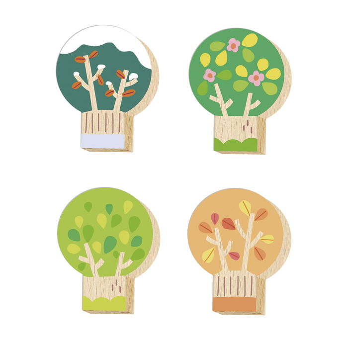 GOULA Puzzle XXL Estaciones del Año, 29 Piezas de Madera Educativo para Niños +3 Años, 1110100764