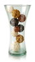 La Mediterranea Florero de Vidrio Peonía H26xø13.7cm (Pack de 6)