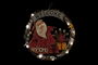 DKD Home Decor Decoracion Luminosa Navidad Tradicional Gris Rojo (2 Unidades) 4 x 30 x 31 cm
