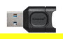 Kingston MobileLite Plus - Lector de tarjetas externo USB 3.2 Gen 1 (3.1 Gen 1) Tipo A, para microSD UHS-II / UHS-I, color negro