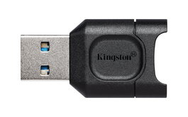 Kingston MobileLite Plus - Lector de tarjetas externo USB 3.2 Gen 1 (3.1 Gen 1) Tipo A, para microSD UHS-II / UHS-I, color negro