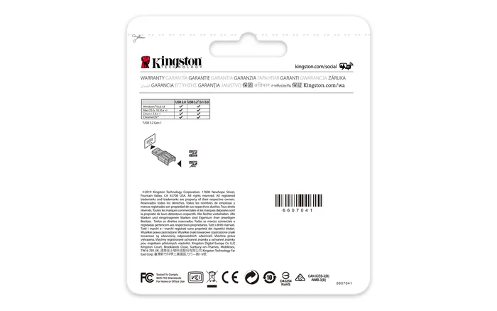 Kingston MobileLite Plus Lector de tarjetas microSD USB 3.2 Gen 1 Negro