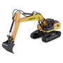 AMEWI 22710 Excavadora Radio Control RC 1:24 RTR - Set 2en1 de Orugas y Palas, con Luces, 2.4 GHz, 9 Canales, 6+ Años, 500 mAh, Negro Amarillo