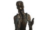 DKD Home Decor Figura de Resina Don Quijote con Libro Cobrizo