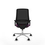 PIQUERAS Y CRESPO Silla de oficina Mardos con mecanismo Sincro/Traslack, Morado y Negro