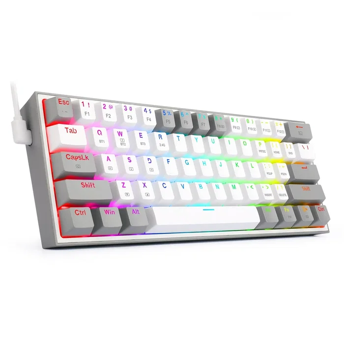 Redragon Fizz Pro K616 Teclado Gaming Mecánico Blanco-Gris