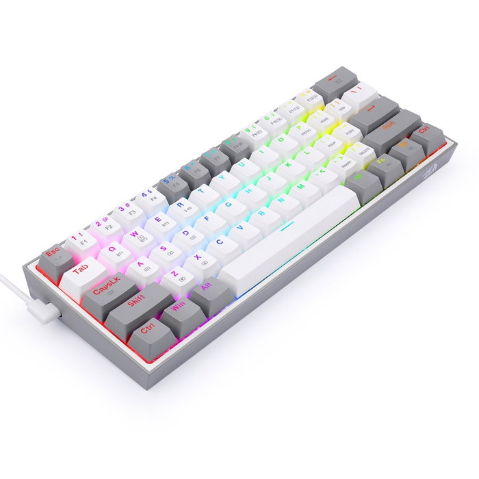 Redragon Fizz Pro K616 Teclado Gaming Mecánico Blanco-Gris