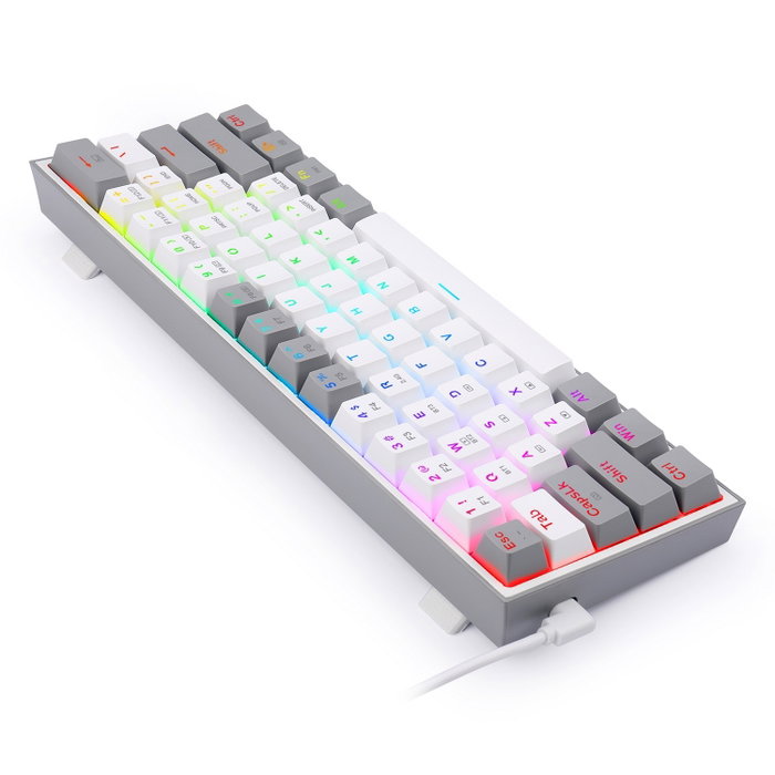 Redragon Fizz Pro K616 Teclado Gaming Mecánico Blanco-Gris
