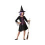 Disfraz Infantil de Bruja con Vestido Corto Morado y Sombrero 3-4 Años - Halloween