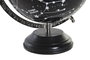 DKD Home Decor Globo Terráqueo Constelación Aluminio y PVC Negro/Plateado