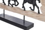 DKD Home Decor Figura de Caballos en Mango y Resina Natural/Negro