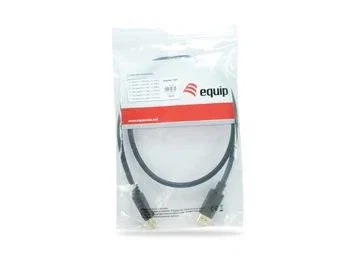 Equip 119253 Cable DisplayPort 1.4 Macho-Macho 3m, Compatible con 8K/60Hz, 4K/120Hz, HDCP 2.2, HDR, DSC, VESA Certified, Conectores Dorados, Negro
