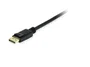 Equip 119253 Cable DisplayPort 1.4 Macho-Macho 3m, Compatible con 8K/60Hz, 4K/120Hz, HDCP 2.2, HDR, DSC, VESA Certified, Conectores Dorados, Negro
