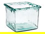 Giftdecor Jarron Vidrio Inca 22 cm Transparente Cristal Reciclado 24x18.5x24 cm