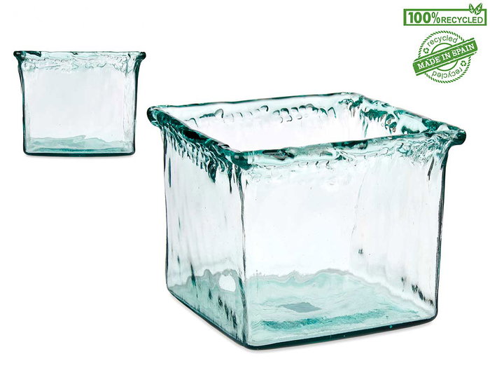 Giftdecor Jarron Vidrio Inca 22 cm Transparente Cristal Reciclado 24x18.5x24 cm Giftdecor Jarron Vidrio Inca 22 cm Transparente Cristal Reciclado 24x18.5x24 cm