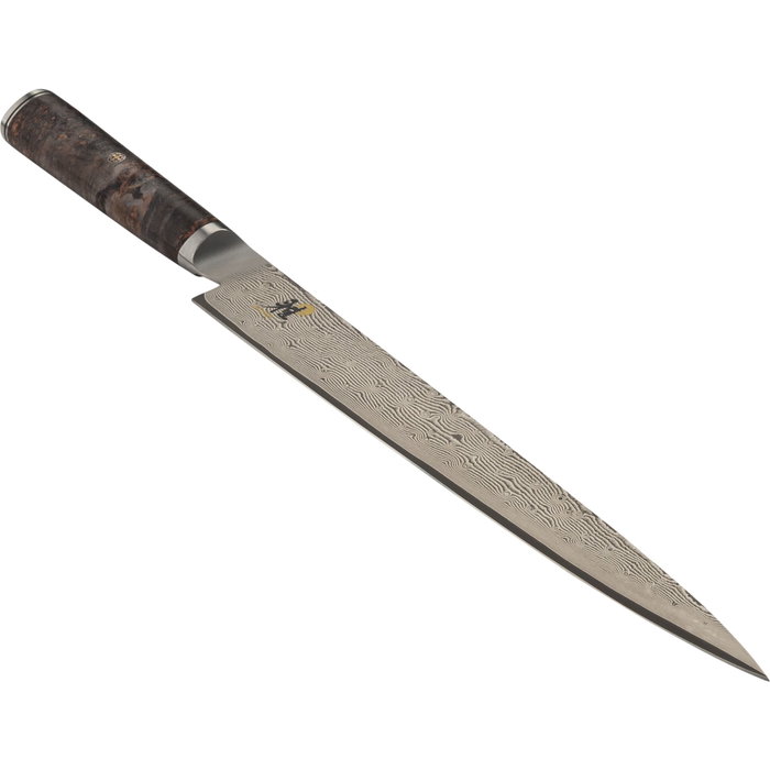 Miyabi 5000 MCD 67 Sujihiki 24cm de acero MC66 con mango de arce negro<|image> Miyabi 5000 MCD 67 Sujihiki 24cm de acero MC66 con mango de arce negro<|image>
