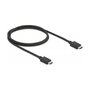 DeLOCK Cable HDMI de Alta Velocidad 8K 60 Hz 48 Gbps 1 m Negro