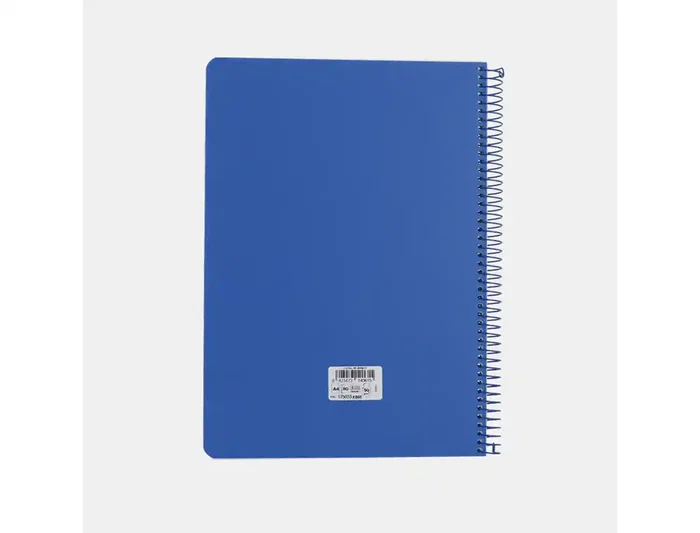 Antartik Cuaderno Espiral A4 Tapa Foam 80 Hojas 90g Cuadro 4mm con Margen Color Azul