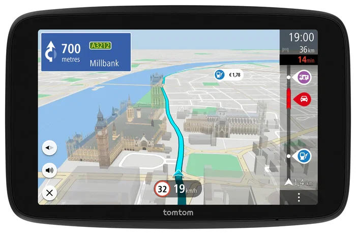 TomTom GO Camper Max 2.ª Generación - Navegador GPS Fijo para Caravanas y Autocaravanas, Pantalla Táctil de 7" (17,8 cm), Mapas Mundiales, 32 GB, Negro