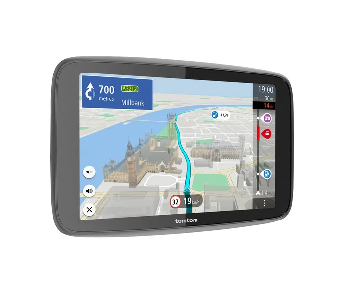 TomTom GO Camper Max 2.ª Generación - Navegador GPS Fijo para Caravanas y Autocaravanas, Pantalla Táctil de 7" (17,8 cm), Mapas Mundiales, 32 GB, Negro