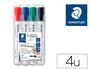 Staedtler Lumocolor 351 Rotuladores para Pizarra Blanca Surtidos 4 Unidades