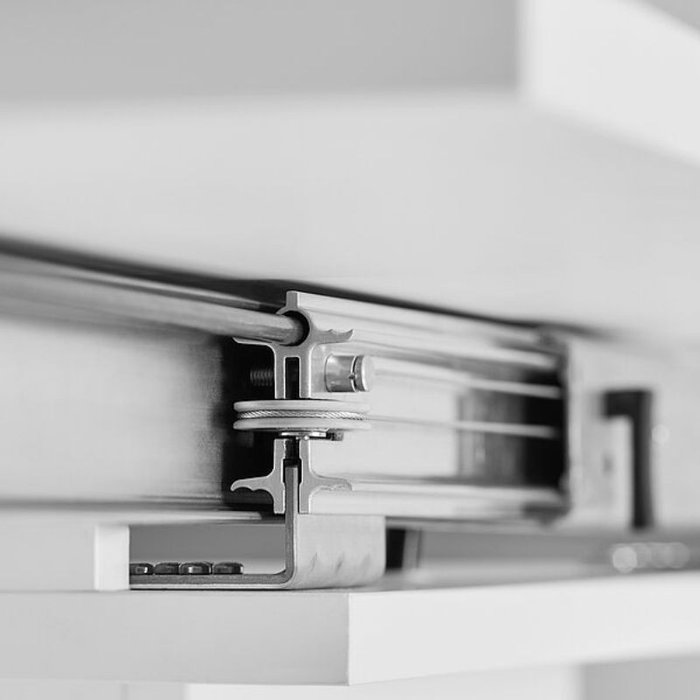 Pottker Guia Mesa Extensible Kombi H56 720Mm Bidi Con Freno 2 Tableros X 500Mm 90 Kgs Pottker Guia Mesa Extensible Kombi H56 720Mm Bidi Con Freno 2 Tableros X 500Mm 90 Kgs