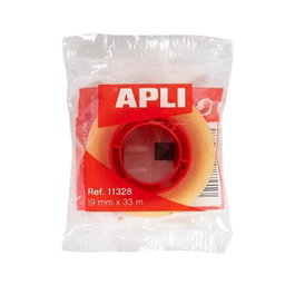 Apli Cinta adhesiva transparente 19 mm x 33 m
