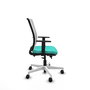 PIQUERAS Y CRESPO Silla de oficina Haches Turquesa y Blanco