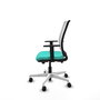 PIQUERAS Y CRESPO Silla de oficina Haches Turquesa y Blanco