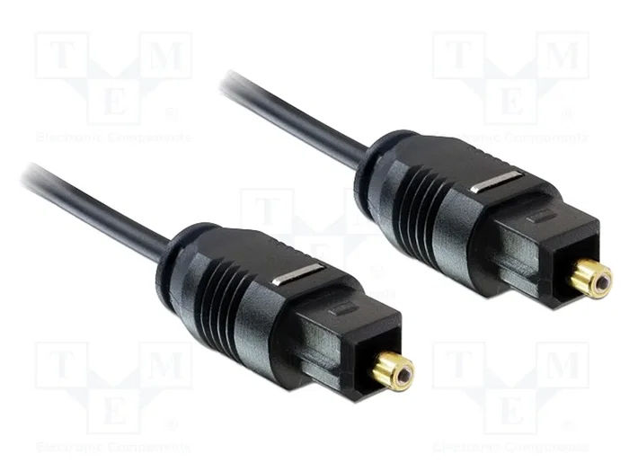 DeLOCK Cable de audio óptico Toslink de 1 m, Negro DeLOCK Cable de audio óptico Toslink de 1 m, Negro
