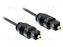 DeLOCK Cable de audio óptico Toslink de 1 m, Negro