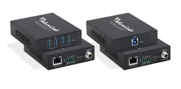 MUXLAB Kit Extensor USB 3.2 Gen1 de 4 Puertos, 100m - Modelo 500530 - Conectividad USB 5 Gbps, Extensión por Cable Cat6a, Plug & Play