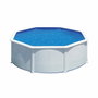 Gre Piscina Redonda con Pared de Acero y Chapa Blanca ø350 x 120 cm