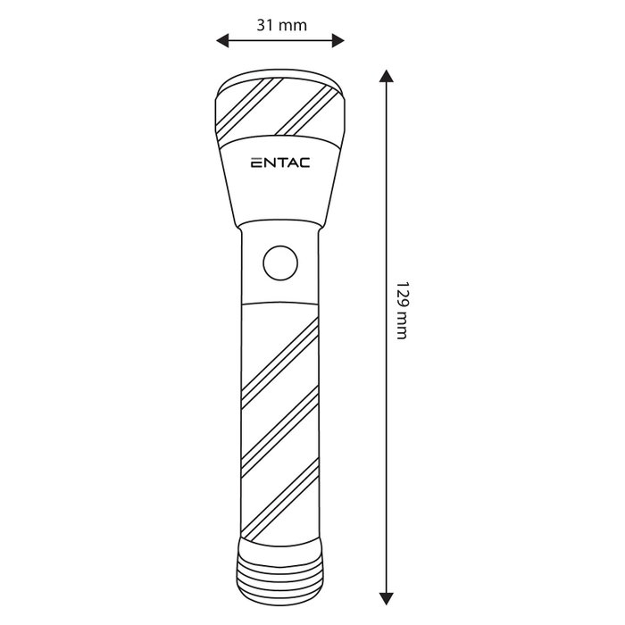 ENTAC Linterna de mano EFL-1W-ALU AA ENTAC Linterna de mano EFL-1W-ALU AA
