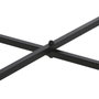 DKD Home Decor Mesita Auxiliar Urban Marron Negro 50 x 47 x 60 cm Hierro Desmontable