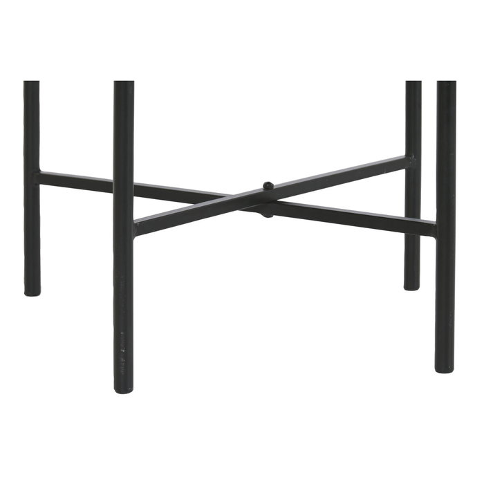 DKD Home Decor Mesita Auxiliar Urban Marron Negro 50 x 47 x 60 cm Hierro Desmontable DKD Home Decor Mesita Auxiliar Urban Marron Negro 50 x 47 x 60 cm Hierro Desmontable