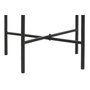DKD Home Decor Mesita Auxiliar Urban Marron Negro 50 x 47 x 60 cm Hierro Desmontable