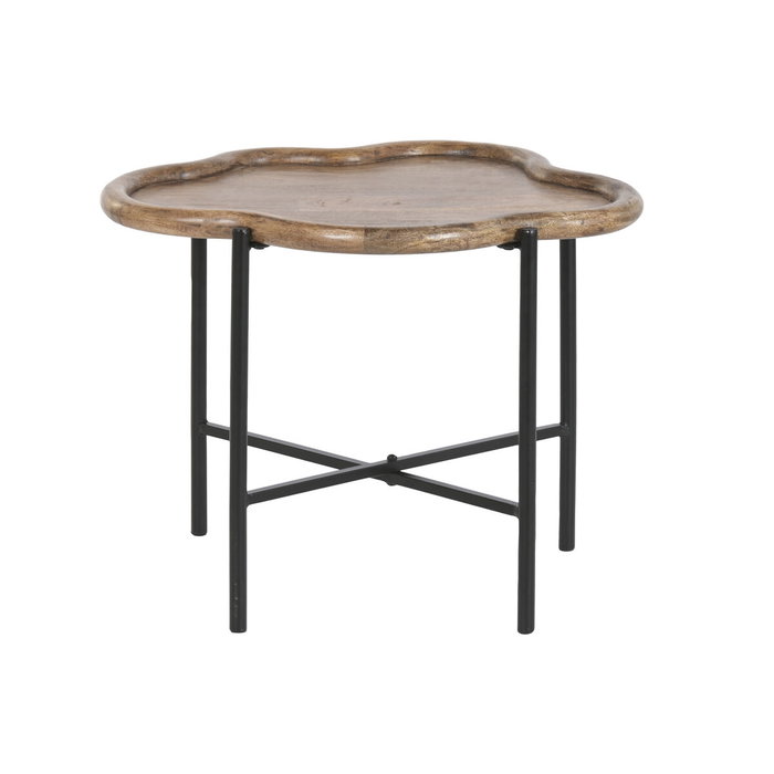 DKD Home Decor Mesita Auxiliar Urban Marron Negro 50 x 47 x 60 cm Hierro Desmontable DKD Home Decor Mesita Auxiliar Urban Marron Negro 50 x 47 x 60 cm Hierro Desmontable
