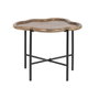 DKD Home Decor Mesita Auxiliar Urban Marron Negro 50 x 47 x 60 cm Hierro Desmontable